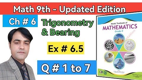 Exercise 6.5 II Question#1 To 7 I Class 9 MathsI National Book Foundation II Federal Board #taleem