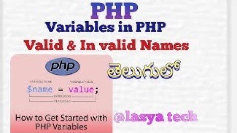 What is variable & types of Variables in Php,and it
