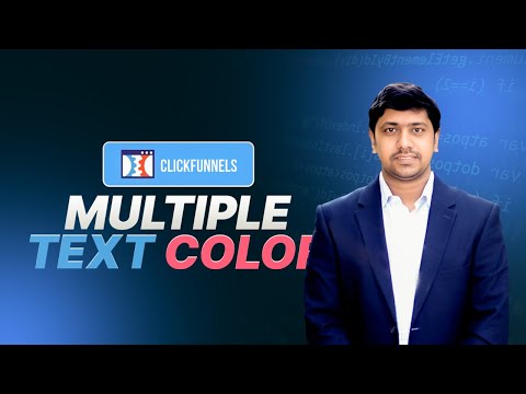 How To Use Multiple Text Colors in ClickFunnels?