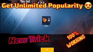 HOW TO GET CANNON UNLIMITED POPULARITY IN PUBG | NEW TRICK | NEW REDEEM CODE | 100% WORKING screenshot 3