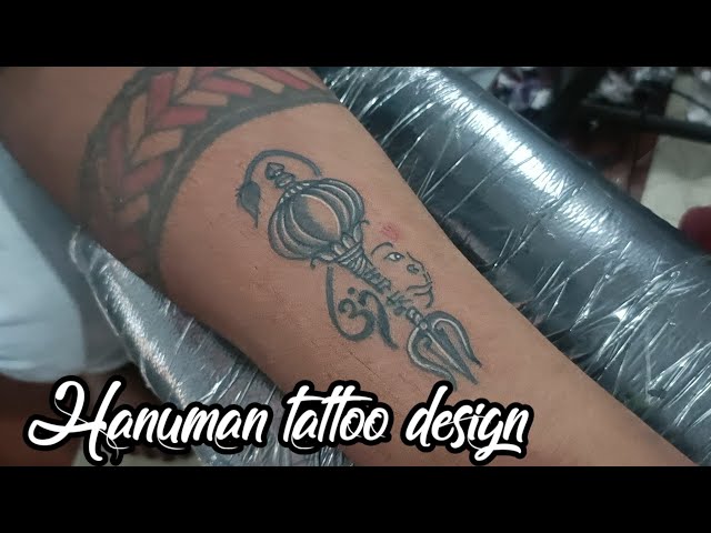 Hanuman tattoo @Tattoo impec Mysore - YouTube
