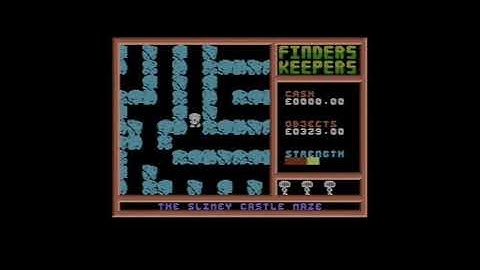 Finders Keepers Walkthrough - Commodore 16 Version