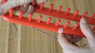 вязание на луме  набор петель