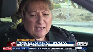 Homicide victim's aunt speaks out