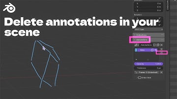 Quick Tips - Delete annotations in Blender 4.0