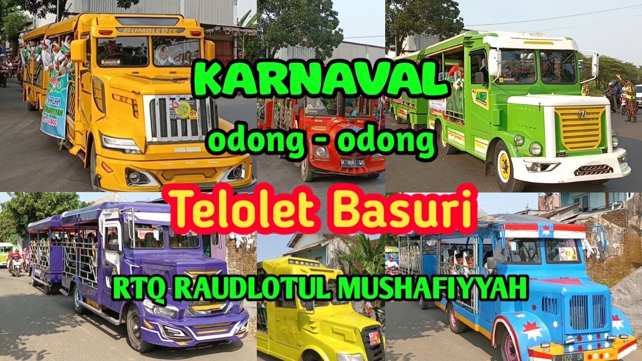 Karnaval odong-odong telolet Basuri adu keren dijalan