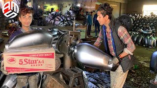 Most incredible production of motorcycle fuel tank\/bike fuel tank manufacturing in factory