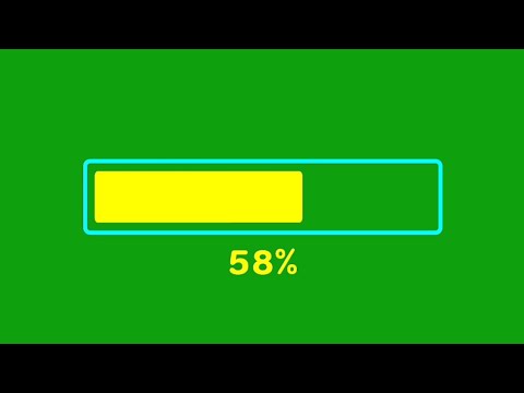 Loading bar - Downloading progress Animation Green Screen Background HD ...