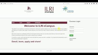 Enrolling for a course in eCampus