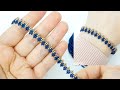 Kum Boncuktan Zarif Yaprak Bileklik Yapımı.  Elegant Leaf Bracelet Making. Beading Tutorial