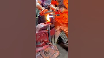 Cold iron high temperature forging process 💡 Good tools and machinery make work easy 💡