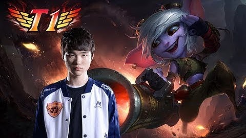 SKT T1 Faker ADC Tristana vs Varus - full team SSG ft SKT Blank - Korea SoloQ