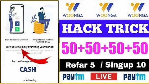 Woonga App Unlimited Trick || Woonga App Refar Bypass Trick || Woonga App Hack || Woonga App