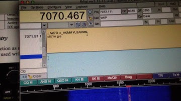 Rx de PSK31 utilizando radio KX3 conectada con signalink y antena alexloop