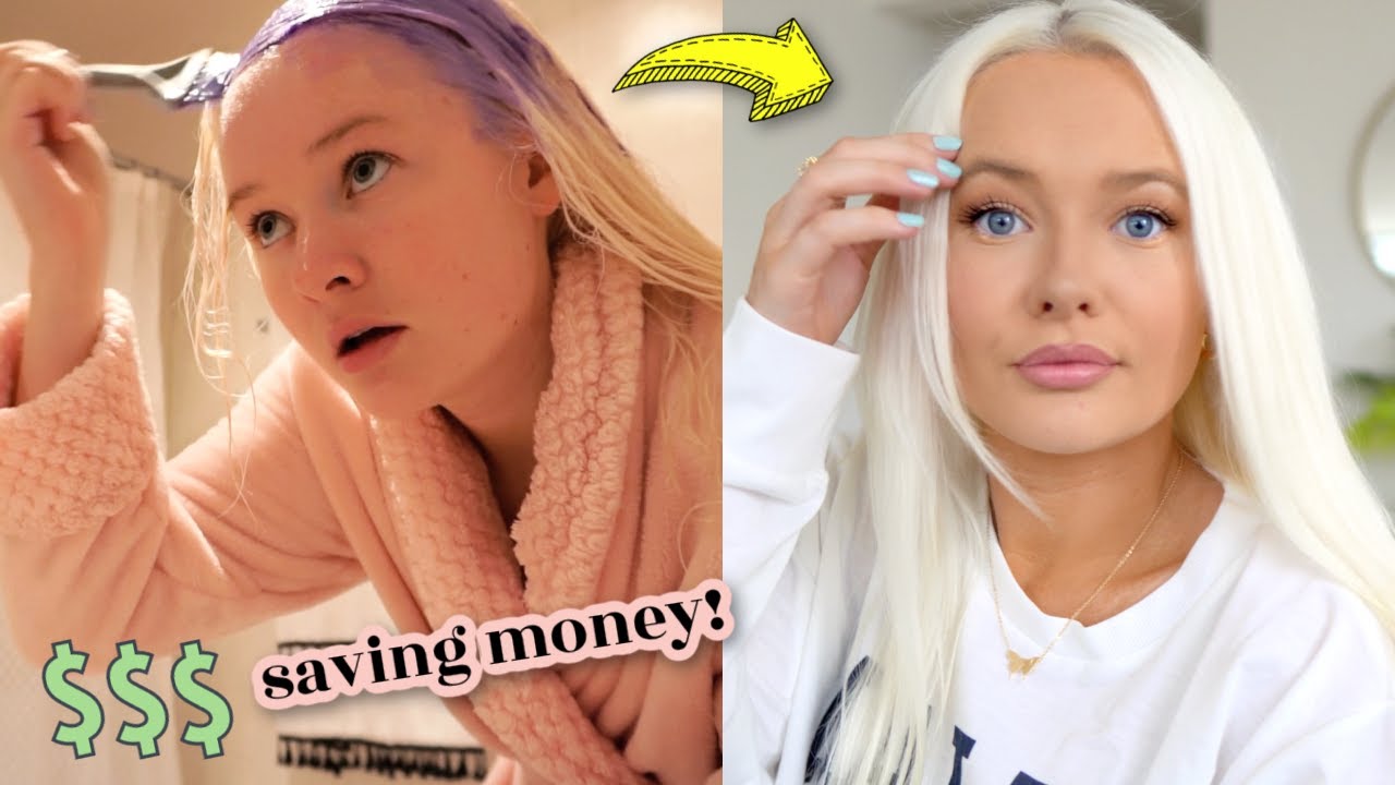 how i bleach and tone my roots at home kiki meets world YouTube