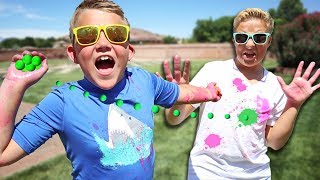 NERF RIVAL PAINT WAR PRANK! (BRO VS BRO)