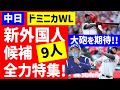 【新外国人】中日獲得候補9人全力特集！ドミニカWL【中日ドラゴンズ】スイング動画　助っ人補強情報ニュース　立浪監督視察