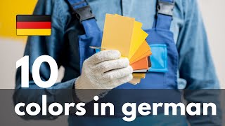 Die Farben in Deutsch ⭐⭐⭐⭐⭐ Vokabeln lernen