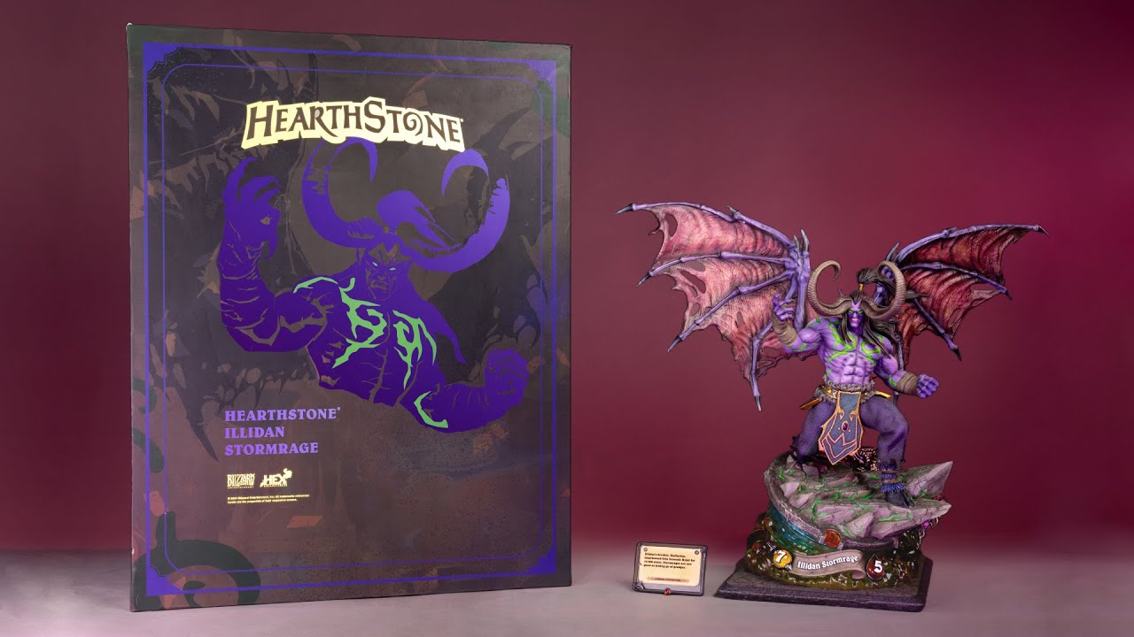 HEX Collectibles Blizzard Hearthstone - Illidan Stormrage Statue à l