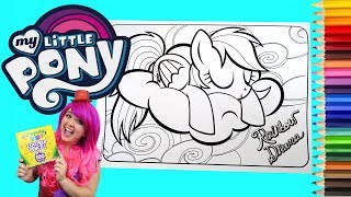 Coloring Rainbow Dash My Little Pony Coloring Book Page Crayola Colored Pencil | KiMMi THE CLOWN