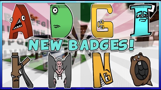 How to get JOKE Z BADGE in FIND THE ALPHABET LORE CHARACTERS - Roblox 