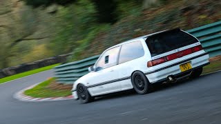 K20 Civic EF EE9 Cadwell Park track day 12.11.2022