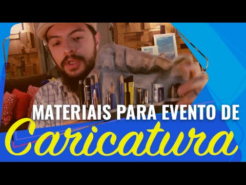 MATERIAIS PARA EVENTO DE CARICATURA - FRANCIS DE CRISTO