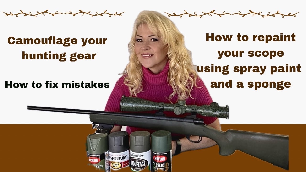 How to repaint (camouflage) your hunting gear using a sponge [and how ...