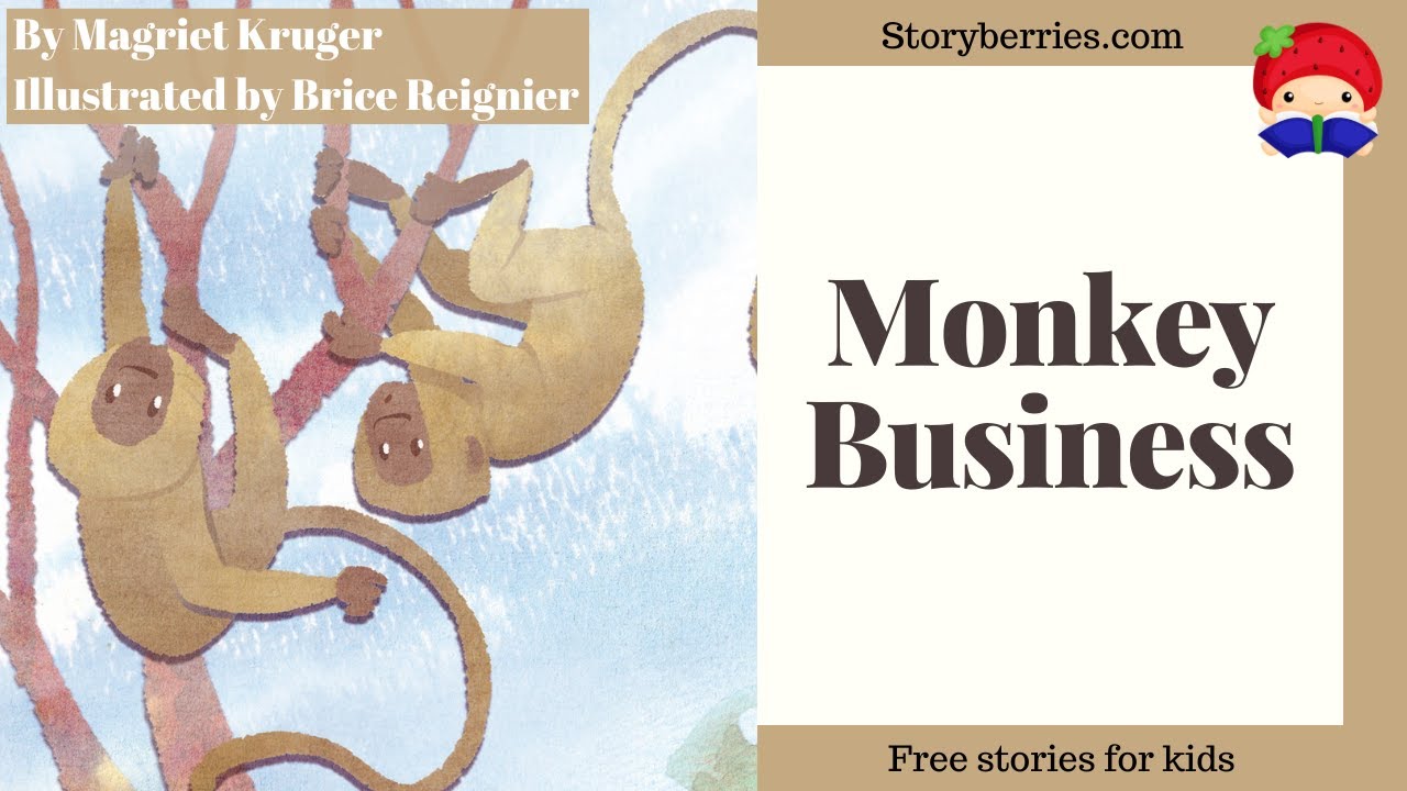MONKEY BUSINESS ? Read along animated picture book with English 