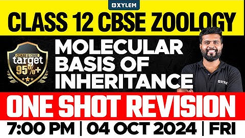 Class 12 CBSE Zoology | Molecular Basis of Inheritance | One Shot Revision | Xylem 12 CBSE