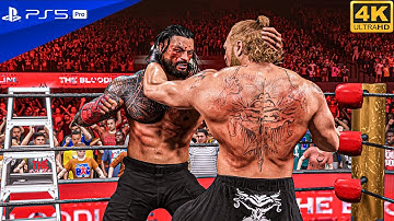 WWE 2K25 - Brock Lesnar Vs Roman Reigns - WWE Championship Match | PS5 Pro [4K60]