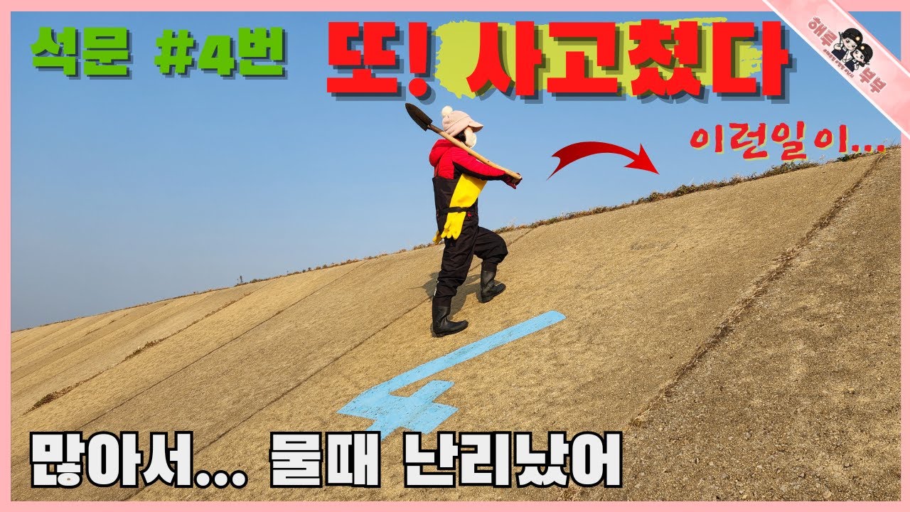 석문방조제 #4번 포인트 또 사고쳤어요 너무 많이 나오네요