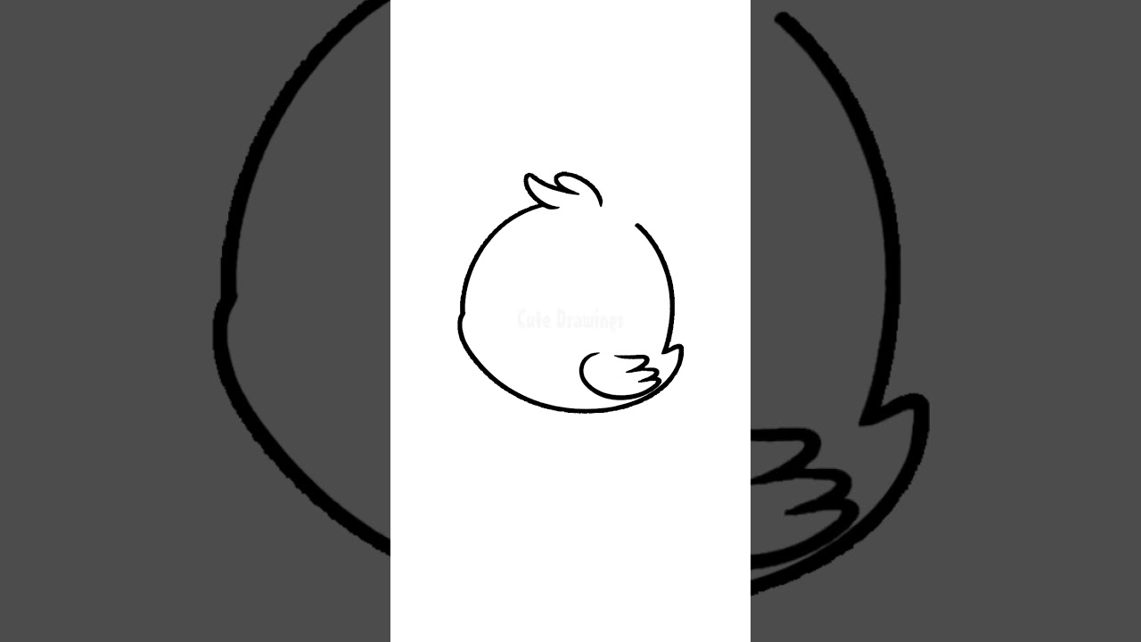 Easy Cute Baby Bird Drawing 🐦 Fun Tutorial