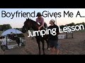 NON EQUESTRIAN Gives Me A Jumping Lesson!