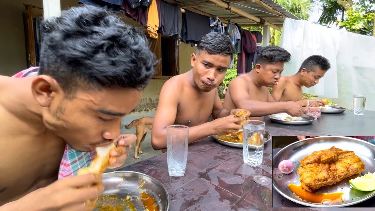 500gm pork 🐷 curry 🍛 eating challenge | wak bahan chamani challenge | #ksfvlogs
