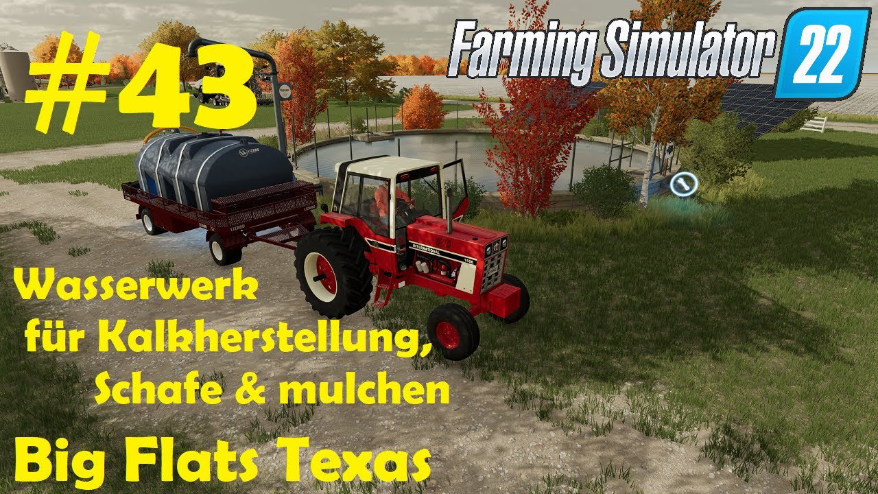 LS22 Big Flats Texas 43 Schafexperiment läuft, Kalkproduktion
