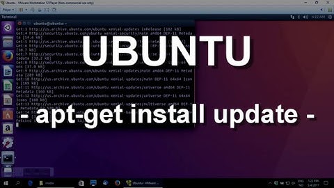 Update application repository on Ubuntu 16.04 using terminal apt-get update