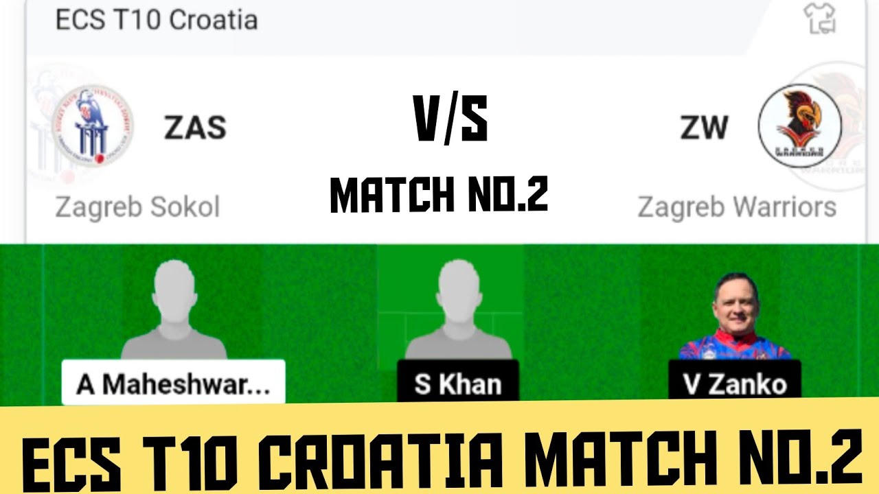 ZAS vs ZW DREAM11 || ZW vs ZAS DREAM11 PREDICTION || ECS T10 CROATIA ...