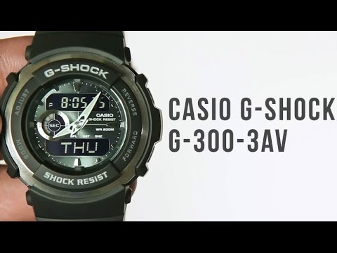 Casio G Shock G 300 3a Resin Band Unboxing Youtube