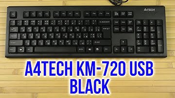 Распаковка A4Tech KM-720 USB Black