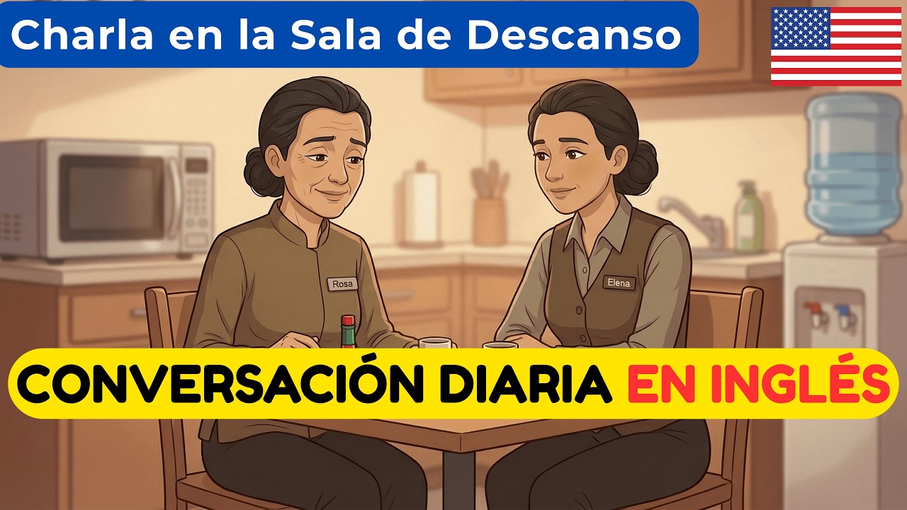 Mejora tu Escucha de Inglés Rápido: Charla en la Sala de Descanso (Acento Americano) 🇺🇸