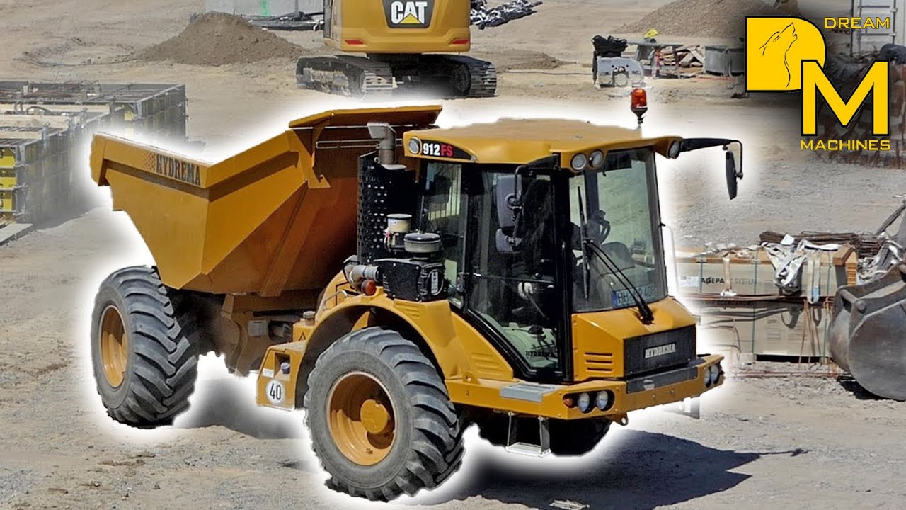 Muldenkipper Hydrema 912FS geniale Maschine auf der Baustellle + Komatsu Planierraupe 🚧⚠️