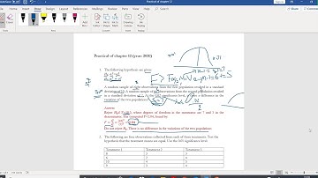 Video practical chapter 12: ANOVA