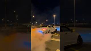 C63 AMG BURNING RUBBER #V8 #C63 #AMG #DRIFT #BURNOUT