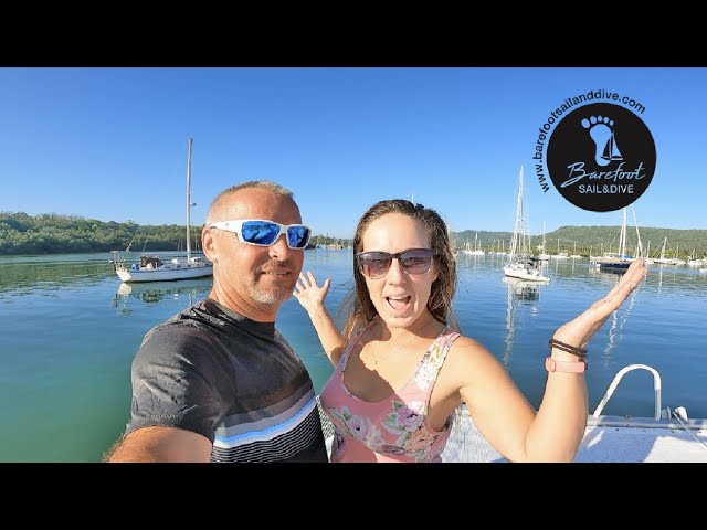 Want to come to the CARIBBEAN?? Mountains, Sailboats and Diving (S3 E9 Barefoot Sail and Dive)