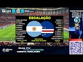 ARGENTINA X CABO VERDE AO VIVO COPA I SEGUNDA FASE | 16 AVOS DE FINAL | REACT