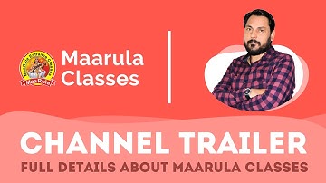 Maarula Classes | Best MCA Entrance Guide for NIMCET , JNU , BHU | Channel Trailer