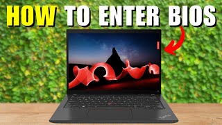 How To Enter BIOS Lenovo ThinkPad T14