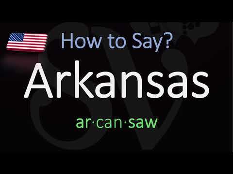 Video: Kā izrunāt Arkansas?