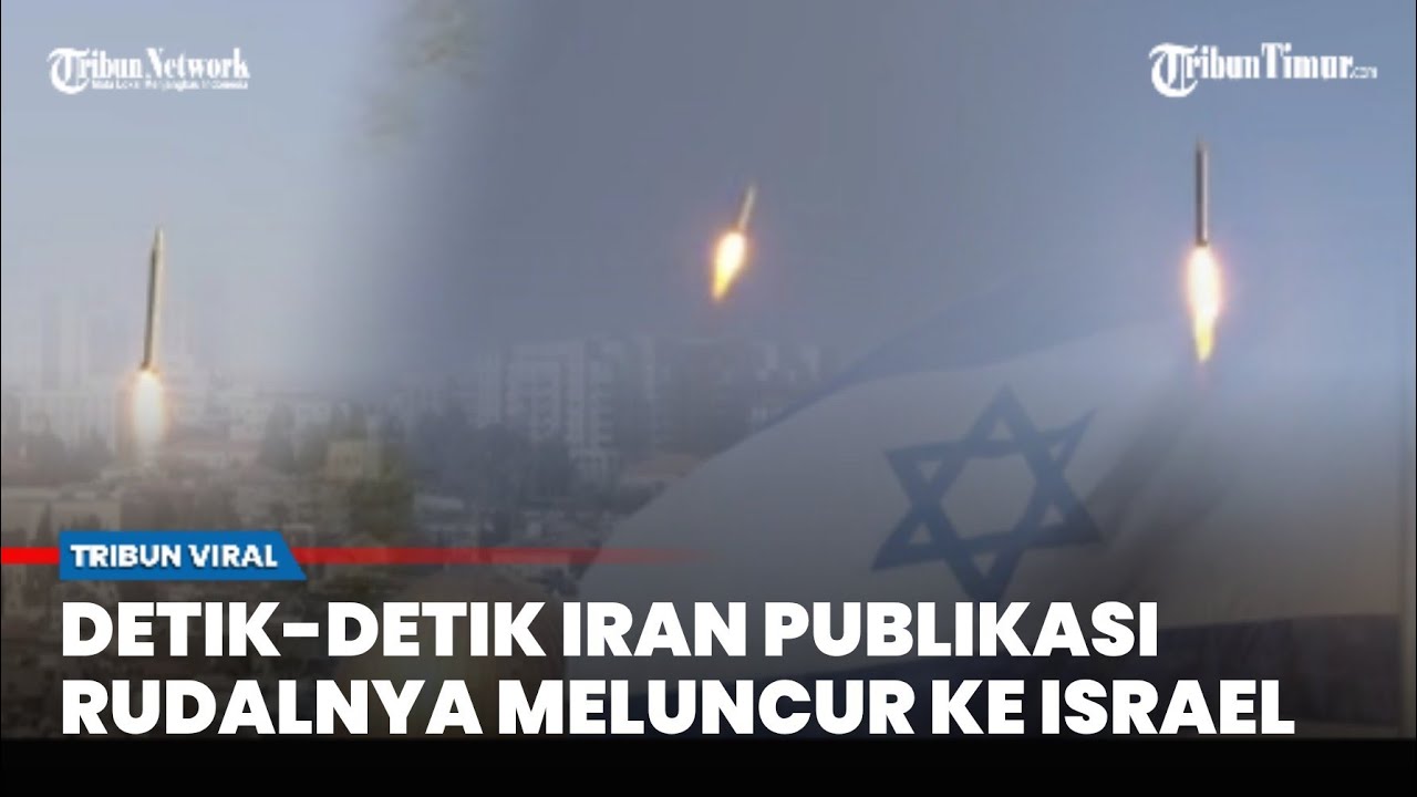 ISRAEL Digempur Iran, Militernya Publikasikan Detik-detik Serangan Rudal Balistik Maut Diluncurkan